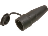 Védőérintkezős lengőaljzat fedéllel fekete Védőérintkezős lengőaljzat fedéllel fekete