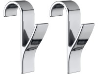 Wenko akasztók törölközőszárítóhoz, króm, 2 darabos készlet Wenko akasztók törölközőszárítóhoz, króm, 2 darabos készlet