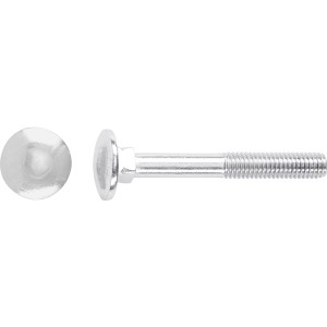 Horganyzott LUX lakatkocsicsavar M6 x 30 mm részleges menettel, 100 darabos csomag.