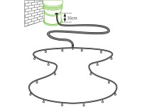 Vitavia Elgo esővízgyűjtő csepegtetőcső veteményeshez (RWK50) 11 cm x 24 cm Vitavia Elgo esővízgyűjtő csepegtetőcső veteményeshez (RWK50) 11 cm x 24 cm