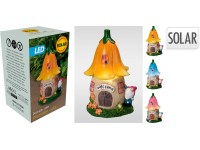 Virág házikó dekor szolár 22 cm