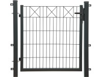 Egyszárnyú dekorkapu X-sor antracit 100 cm x 100 cm