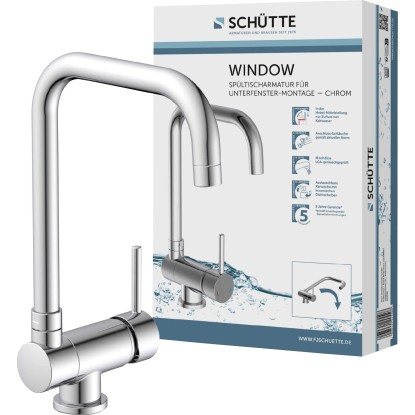 Schütte Window konyhai csaptelep krómozott