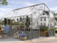 Cassandra 11500 melegház 3 mm-es biztonsági üveg fényes alumínium Siola antracit Cassandra 11500 melegház 3 mm-es biztonsági üveg fényes alumínium Siola antracit