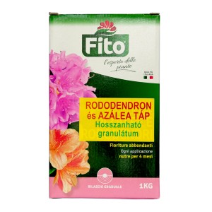 Fito Rhododendron és Azálea táp, 1 kg-os csomag a bőséges virágzáshoz.