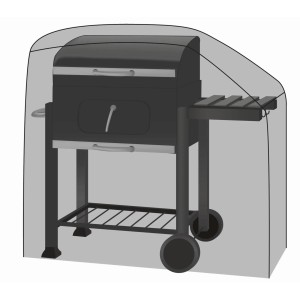Fekete Acamp prémium védőhuzat gázgrillhez, kb. 43x136x101 cm.