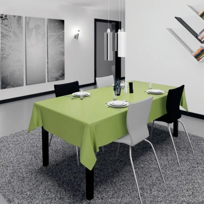 D-c-table Monte Carlo Sharon asztalterítő limezöld 140 cm - méteráru
