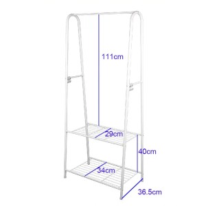 Ruhatartó állvány fehér - teherbírás: 10 kg