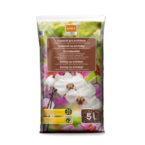 Zacskó orchidea föld orchidea virágokkal, 5 liter.