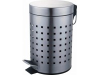 CMI fürdőszobai pedálos szemetes rozsdamentes acél perforált kialakítású 3 l CMI fürdőszobai pedálos szemetes rozsdamentes acél perforált kialakítású 3 l