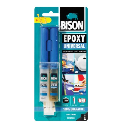 BISON epoxy-ragasztó 2-komponensű univerzális 24 ml BL