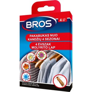 Bros ruhamolytaszító 4 évszakra, védi a ruhákat a molyoktól.