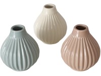 Boltze Trio váza 3-féle változatban többszínű 11 cm x 10 cm