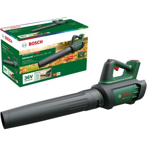 Bosch AdvancedLeafblower 36V-750 Solo akkus lombfúvó, zöld és fekete.