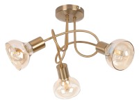 Rábalux Holly mennyezeti spotlámpa 3-as 46 cm antik arany - borostyán