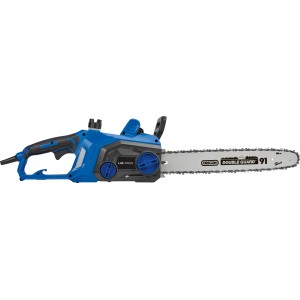 Kék LUX-TOOLS E-KS-2000/405 elektromos láncfűrész 40,6 cm-es vezetőlemezzel.