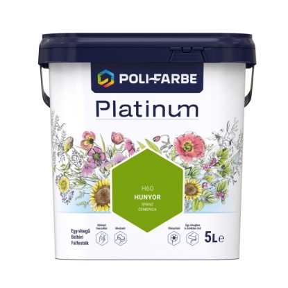 Poli - Farbe Platinum beltéri falfesték diszperziós Hunyor matt 5 l