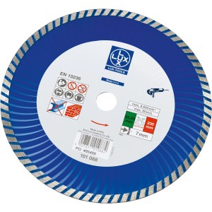 LUX Classic gyémánt vágótárcsa, 230 mm, szegmentált sarokcsiszolókhoz.
