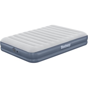 Bestway dupla légmatrac (204x152x36 cm) elektromos pumpával kempingezéshez és otthonra.
