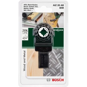 Bosch Starlock AIZ 20 AB merülő fűrészlap fához és fémhez, bliszterben
