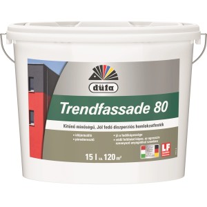 Vödör düfa Trendfassade 80 homlokzatfesték. Kiváló fedőképességű diszperziós festék kültéri használatra.