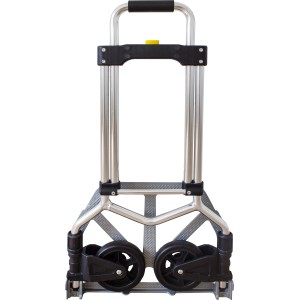 Összecsukott szállító- és zsákos kocsi max. 70 kg teherbírással, ideális szállításhoz.