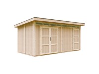 Timbela kerti faház M905C lapostetős alapozott 530 cm x 279 cm