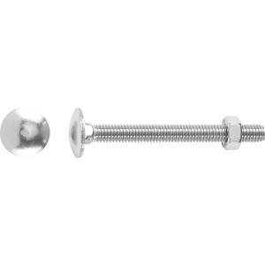 LUX Lakatoscsavar M8 x 70 mm, rozsdamentes acél, részleges menet anyával, 25 darab
