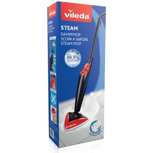 Vileda Steam 1550W gőztisztító szőnyegtisztítóval dobozban.