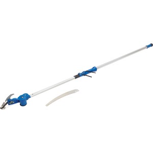 LUX-TOOLS 2 az 1-ben ágvágó fűrésszel, teleszkópos 277 cm-ig, fa metszéséhez.