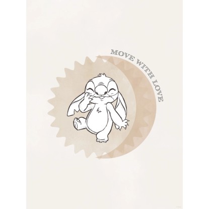 Komar falikép Disney Lilo and Stitch Move with Love 30 cm x 40 cm