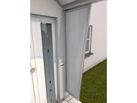 Gutta B1 oldalsó árnyékoló többrétegű lap átlátszó rozsdamentes acél hatású Gutta B1 oldalsó árnyékoló többrétegű lap átlátszó rozsdamentes acél hatású