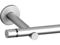 Függönyrúdkészlet fém 160 cm - 19 mm henger matt ezüst