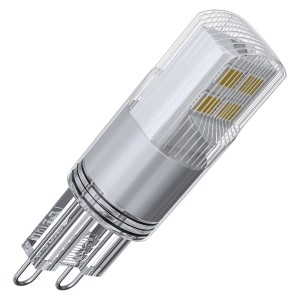 G9 LED izzó, átlátszó kivitel az energiatakarékos világításhoz.
