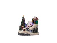 Konstsmide LED-es szánkópálya dekoráció 19 dióda elemes működés színes