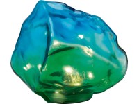 LED-es napelemes dekorkő 13,5 cm x 14,5 cm x 12 cm zöld-kék LED-es napelemes dekorkő 13,5 cm x 14,5 cm x 12 cm zöld-kék