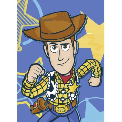 Komar Disney and Pixar Toy Story Woody falikép 50 cm x 70 cm kék