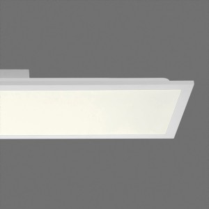 Fehér, lapos Just Light LED panel 100x25 cm. Modern mennyezeti lámpa lakóterekbe.