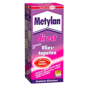 Metylan Direct Rollkleister 200g csomagolása vlies tapétákhoz.