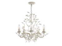 Searchlight Almandite ötágú csillár krém arany kivitelben