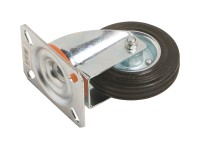 Önbeálló szállítógörgő gumikerékkel, 100 mm, 70 kg Önbeálló szállítógörgő gumikerékkel, 100 mm, 70 kg