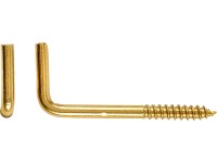 Sárgarézzel bevont egyenes csavaros kampó átmérő 2,8 x 30 mm 6 db Sárgarézzel bevont egyenes csavaros kampó átmérő 2,8 x 30 mm 6 db