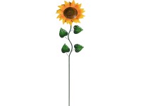Leszúrható kerti dekoráció fém napraforgó 30 cm x 15 cm x 129 cm narancssárga