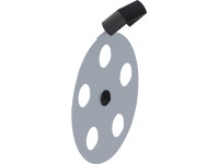 Tartalék szellőztető hordó alakú faszenes grillhez fekete