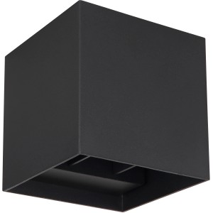 Modern fekete LED kültéri lámpa Veronika a Globotól, négyzet alakú, 100x100 mm.