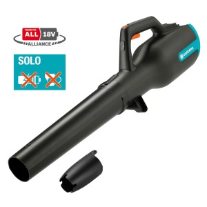 Gardena PowerJet 18V Solo akkus lombfúvó: Akkus lombfúvó akkumulátor és töltő nélkül.