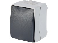 Nedves helyiségekben használható taszter IP44 szürke Nedves helyiségekben használható taszter IP44 szürke