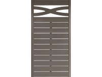 Geneva LS egyenes kerítéselem 180 cm x 90 cm szürke