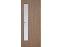 Dekorfóliás MDF beltéri ajtó hegyi szil üveges balos 90 cm x 210 cm