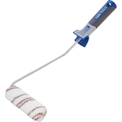 LUX-TOOLS lazúrhenger nyéllel 12 cm nylon barna-zöld csíkos